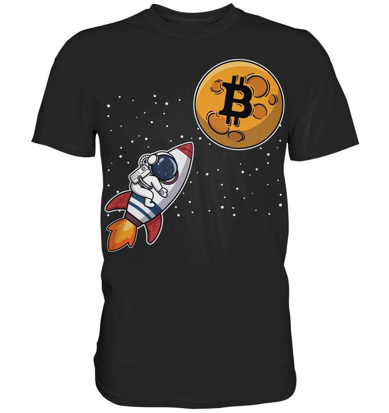 Bitcoin To The Moon Btc Bitcoins Crypto Krypto Kryptowährung - Premium Shirt von ZSCommerce