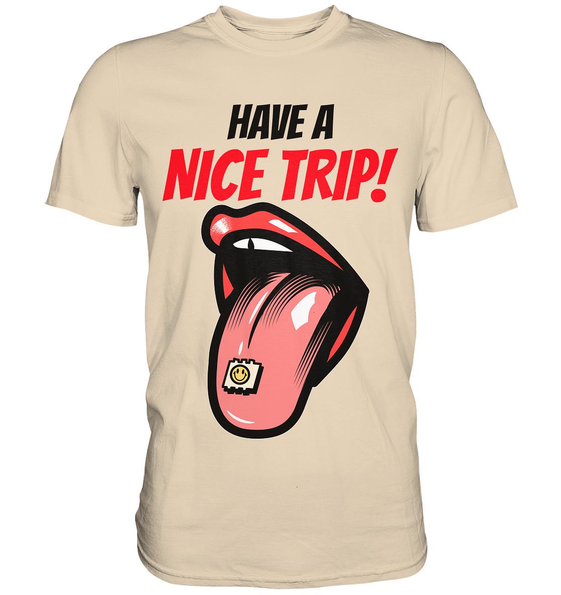 Techno Nice Trip - Psytrance Festival Outfit Mit Retro Vibe Premium Shirt von ZSCommerce