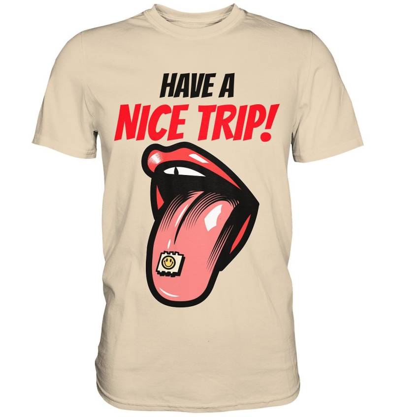 Techno Nice Trip - Psytrance Festival Outfit Mit Retro Vibe Premium Shirt von ZSCommerce