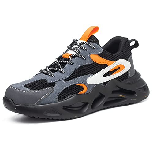 ZSDZSZ Sicherheitsschuhe Herren Damen Arbeitsschuhe mit Stahlkappe Atmungsaktiv rutschfest Schutzschuhe ZSDZSZ Sicherheitsschuhe Herren Damen Arbeitsschuhe mit Stahlkappe Atmungsaktiv rutschfest Schutzschuhe von ZSDZSZ