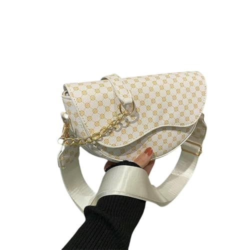 ZSHDTKWB Damen Umhängetasche Frauen Sattel Schultertasche Tragbare Weibliche Clutch Tasche Handtaschen Crossbody Mode Kleine Messenger Taschen-weiß ZSHDTKWB Damen Umhängetasche Frauen Sattel Schultertasche Tragbare Weibliche Clutch Tasche Handtaschen Crossbody Mode Kleine Messenger Taschen-weiß von ZSHDTKWB