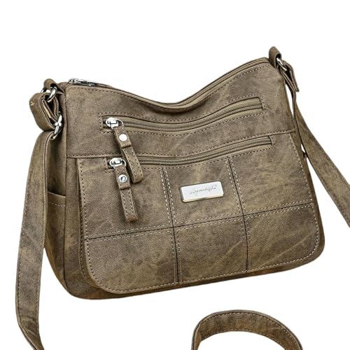 ZSHDTKWB Damen Umhängetasche Mode Canvas Crossbody Bag Totes Umhängetaschen Für Ladie Old Money Messenger Handtaschen-kaffee ZSHDTKWB Damen Umhängetasche Mode Canvas Crossbody Bag Totes Umhängetaschen Für Ladie Old Money Messenger Handtaschen-kaffee von ZSHDTKWB