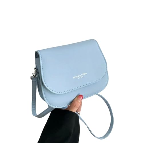 ZSHDTKWB Damen Umhängetasche Mode -unterarm -tasche Lässig Frauen Mädchen Pu Leder Totes Handtasche Cross Body Color Messenger Umhängetaschen-lichtblau ZSHDTKWB Damen Umhängetasche Mode -unterarm -tasche Lässig Frauen Mädchen Pu Leder Totes Handtasche Cross Body Color Messenger Umhängetaschen-lichtblau von ZSHDTKWB
