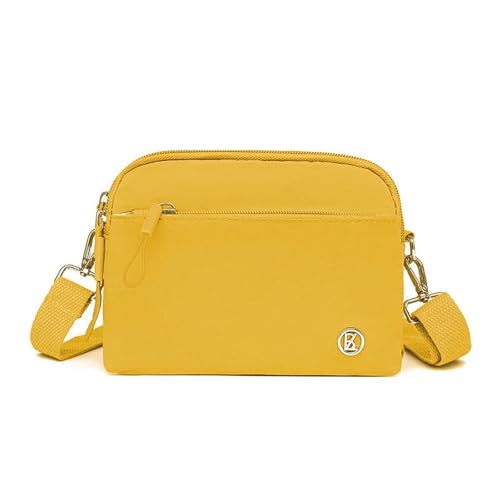 ZSHDTKWB Damen Umhängetasche Ultra-licht-nylon-crossbody-tasche Für Verstellbare Weitgurt Mit Leichtem Gurt Leichtes Frauenbeutel Reißverschluss Stilvoll-gelb ZSHDTKWB Damen Umhängetasche Ultra-licht-nylon-crossbody-tasche Für Verstellbare Weitgurt Mit Leichtem Gurt Leichtes Frauenbeutel Reißverschluss Stilvoll-gelb von ZSHDTKWB
