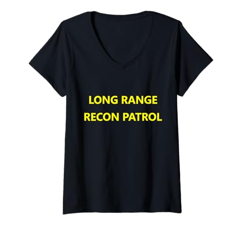 Damen Long Range Recon Reconnaissance Patrol LRRP Vietnamkrieg T-Shirt mit V-Ausschnitt Damen Long Range Recon Reconnaissance Patrol LRRP Vietnamkrieg T-Shirt mit V-Ausschnitt von ZSNJVQtYBLWJHBSY Creations Co