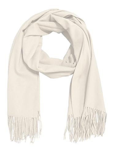 ZSUN Damen Viskose Wolle Winterschal, klassisch und weich, Code 2203 (Creme) von ZSUN