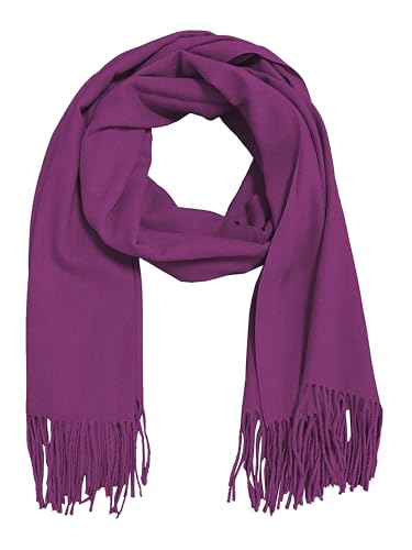 ZSUN Damen Viskose Wolle Winterschal, klassisch und weich, Code 2203 (Viola) von ZSUN