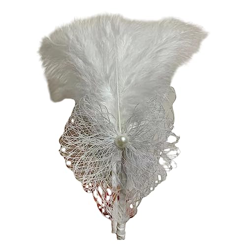 Einzigartiger Haarreif aus Mesh und Feder, Boho-Stirnband, Halloween, Hochzeit, Party, Braut, Haarschmuck für Frauen und Mädchen von ZSYTF