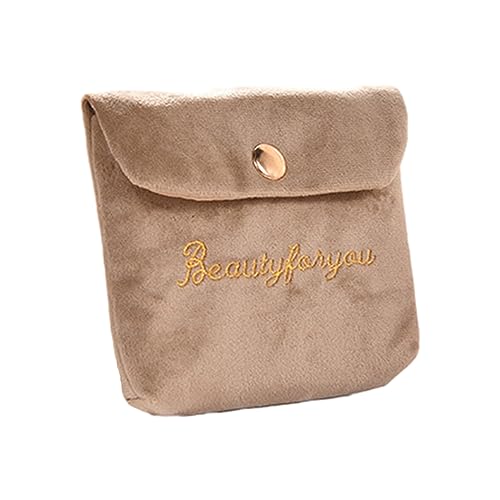 Kleine Mini-Geldbörse für Damen, niedliche Geldbörse, Lippenstift-Tasche, Schlüsselbörse, Dame, Reisen, Make-up, Aufbewahrungstasche, Hygienepad, Geschenk, Tampon-Aufbewahrungstasche, khaki von ZSYTF