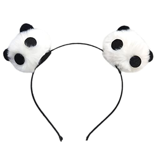 Niedliche Plüsch Pandas Form Haarspange Damen Brosche Stirnband Für Kinder Festival Party Leistung Haarschmuck Cartoon Panda Form Kopfreif Für Mädchen Plüsch Dwendwen Kopfreif Partyspiel von ZSYTF