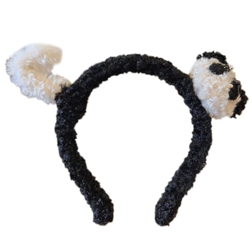 Süße Mädchen Haarspange Schönes Haarseil Plüsch Panda Stirnband Elastisches Haarseil Für Kleinkinder Haar Styling Zubehör Haargummis Keine Schäden Haargummis Für Dickes Haar Haargummis von ZSYTF