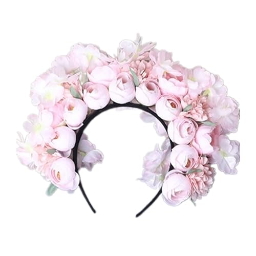 Wunderschöner Seidenblumen Kopfschmuck Blumen Stirnband Elegantes Haar Accessoire Mit Blumen Akzent Für Brautjungfern Seidenblumen Kopfschmuck von ZSYTF