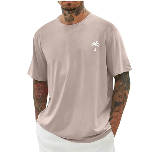 Black of Friday Angebote Herren Übergroßes Sommer T Shirt Top Lose Passform T-Shirt Langes Tops Männer Lässige Mode Thema Kleidung Jungen Basic Oberteile Urlaub Kleidung Damen von ZTFYKLIN