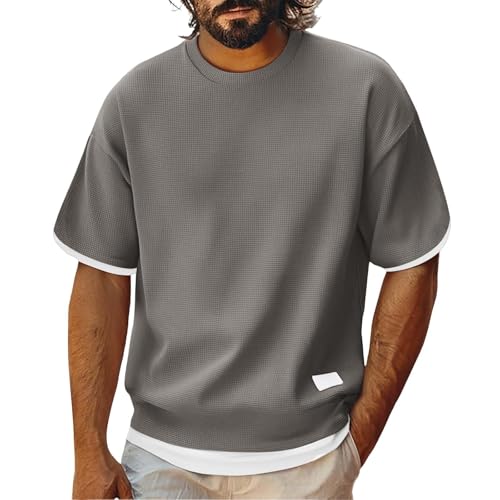 Poloshirt Herren Polo Shirt 4XL Herren Tshirt Weiß Rundhals Chasin T-Shirt V Ausschnitt T Schwarz Poloshirt Set 5Er Slim Fit Glitzer Oberteile Damen Sport Tshirts Träger Shirts Männer von ZTFYKLIN