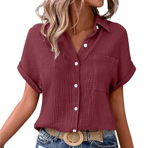 Prime Deals of The Day Lightning Bluse Gestreift Damen Traeger Tshirt Sommer Mit V Ausschnitt Umstandsbluse Leichte Sommerblusen Kurzarm T Shirt Halbarm Schwarz Longshirt Lila Grosse Groessen von ZTFYKLIN
