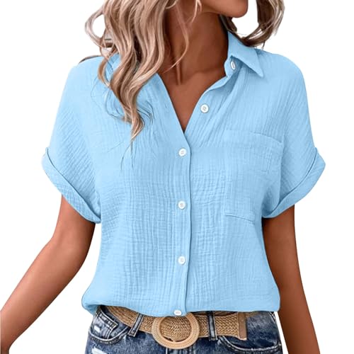 Prime of Day Early Access Sale Bluse Fuer Schwangere Damen T Shirts Sommer Shirt Carree Ausschnitt Leicht Leinen Tunika Von Sängerin Pink Große Größen Tshirt Mit Sprüchen Weiss Print Longshirt von ZTFYKLIN