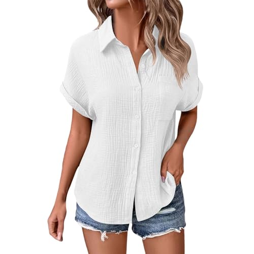 blitzangebote des Tages Musselin Bluse Damen Long Mikrofaser Shirt Fuer T-Shirt Schwarz V-Ausschnitt Tops Sommer Kurz Leinenbluse Oversized T Crop Top Schwarzes Mittelalter Laufshirt Kurzarm blitzangebote des Tages Musselin Bluse Damen Long Mikrofaser Shirt Fuer T-Shirt Schwarz V-Ausschnitt Tops Sommer Kurz Leinenbluse Oversized T Crop Top Schwarzes Mittelalter Laufshirt Kurzarm von ZTFYKLIN