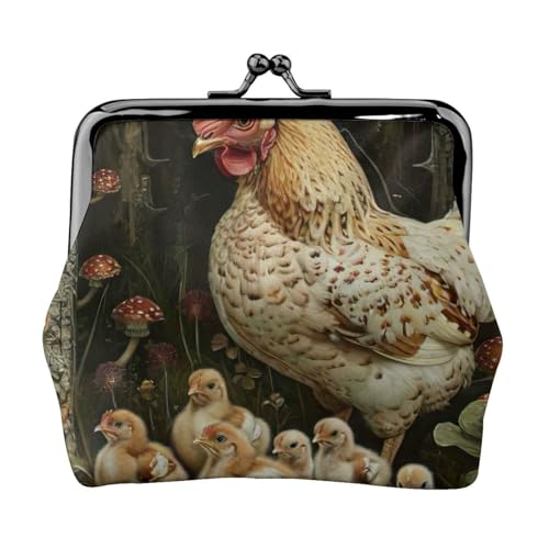 A Brood of Chickens Print Exquisite Versatile Kiss Lock Coin Purse Cute Small Zipper Wallet for Coins Cards A Brood of Chickens Print Exquisite Versatile Kiss Lock Coin Purse Cute Small Zipper Wallet for Coins Cards von ZTPOWQA