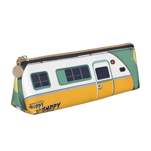 ZTPOWQA Federmäppchen mit Aufdruck "Happy Bus Camper", großes Fassungsvermögen, hohe Organisationstasche, Schule, Alltag ZTPOWQA Federmäppchen mit Aufdruck "Happy Bus Camper", großes Fassungsvermögen, hohe Organisationstasche, Schule, Alltag von ZTPOWQA