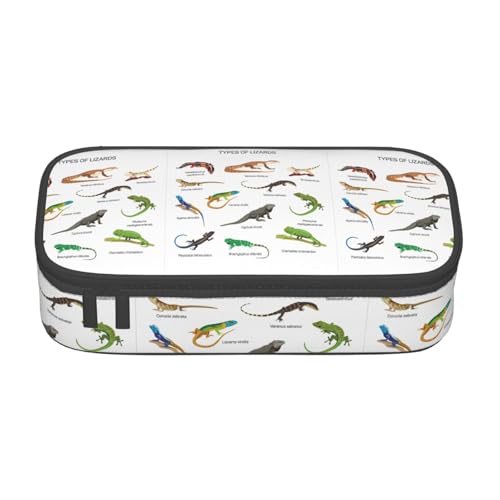 ZTPOWQA Federmäppchen mit Eidechsenaufdruck, funktional, stilvoll, Teenager, Mädchen, Erwachsene, Schule, Uni, Alltag ZTPOWQA Federmäppchen mit Eidechsenaufdruck, funktional, stilvoll, Teenager, Mädchen, Erwachsene, Schule, Uni, Alltag von ZTPOWQA