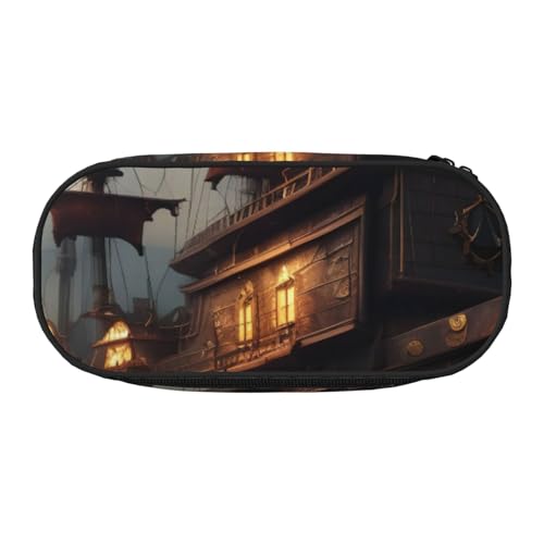 ZTPOWQA Federmäppchen mit Fantasie-Piratenschiff-Druck, modisches Federmäppchen, funktionales Federmäppchen, Schule, Reisen, Büro, praktisch, Schwarz , Einheitsgröße, Taschen-Organizer ZTPOWQA Federmäppchen mit Fantasie-Piratenschiff-Druck, modisches Federmäppchen, funktionales Federmäppchen, Schule, Reisen, Büro, praktisch, Schwarz , Einheitsgröße, Taschen-Organizer von ZTPOWQA