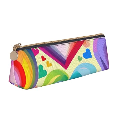 ZTPOWQA Federmäppchen mit Herzmotiv in Regenbogenfarben, großes Fassungsvermögen, hohe Organisationstasche, Schule, Alltagsgegenstände ZTPOWQA Federmäppchen mit Herzmotiv in Regenbogenfarben, großes Fassungsvermögen, hohe Organisationstasche, Schule, Alltagsgegenstände von ZTPOWQA