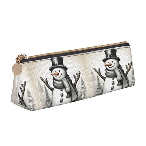 ZTPOWQA Federmäppchen mit Weihnachtsmotiv und Schneemann-Motiv, großes Fassungsvermögen, hohe Organizer-Tasche, für Schule, Alltag ZTPOWQA Federmäppchen mit Weihnachtsmotiv und Schneemann-Motiv, großes Fassungsvermögen, hohe Organizer-Tasche, für Schule, Alltag von ZTPOWQA