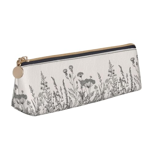 ZTPOWQA Federmäppchen mit botanischer Gravur, Motiv: Blumenkräuter, großes Fassungsvermögen, hohe Organisationstasche, Schule, Alltag ZTPOWQA Federmäppchen mit botanischer Gravur, Motiv: Blumenkräuter, großes Fassungsvermögen, hohe Organisationstasche, Schule, Alltag von ZTPOWQA