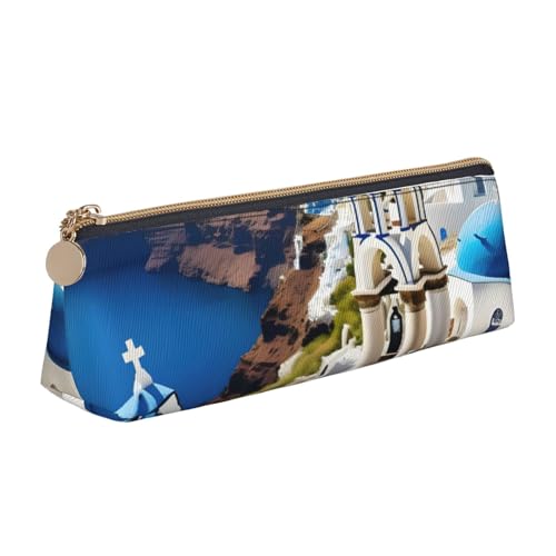 ZTPOWQA Federmäppchen mit griechischem Insel-Motiv und Meerblick-Druck, großes Fassungsvermögen, hohe Organizer-Tasche, Schule, Alltagsgegenstände ZTPOWQA Federmäppchen mit griechischem Insel-Motiv und Meerblick-Druck, großes Fassungsvermögen, hohe Organizer-Tasche, Schule, Alltagsgegenstände von ZTPOWQA