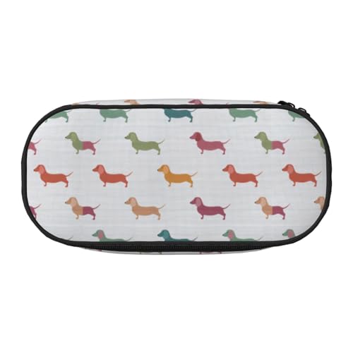 ZTPOWQA Federmäppchen mit niedlichem Dackel-Motiv, modisches Federmäppchen, funktionales Stifteetui, Schule, Reisen, Büro, Schwarz , Einheitsgröße, Taschen-Organizer ZTPOWQA Federmäppchen mit niedlichem Dackel-Motiv, modisches Federmäppchen, funktionales Stifteetui, Schule, Reisen, Büro, Schwarz , Einheitsgröße, Taschen-Organizer von ZTPOWQA