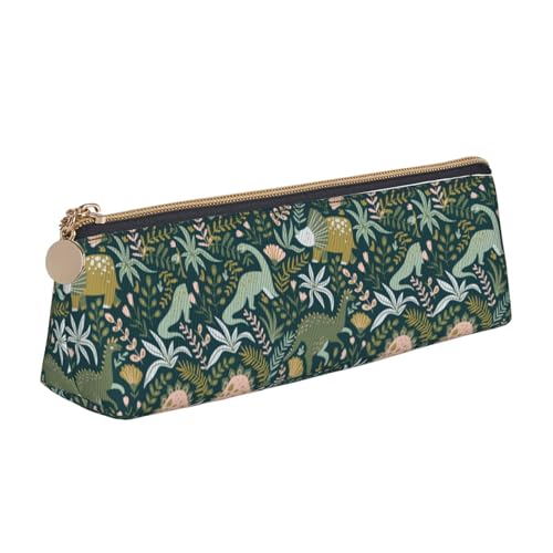 ZTPOWQA Federmäppchen mit niedlichem Dinosaurier-Druck, großes Fassungsvermögen, hohe Organisationstasche, für Schule, Alltag von ZTPOWQA