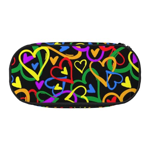 ZTPOWQA Gay Pride Federmäppchen mit Regenbogen-Druck, funktionales Federmäppchen, Schule, Reisen, Büro, praktisch, Schwarz , Einheitsgröße, Taschen-Organizer ZTPOWQA Gay Pride Federmäppchen mit Regenbogen-Druck, funktionales Federmäppchen, Schule, Reisen, Büro, praktisch, Schwarz , Einheitsgröße, Taschen-Organizer von ZTPOWQA