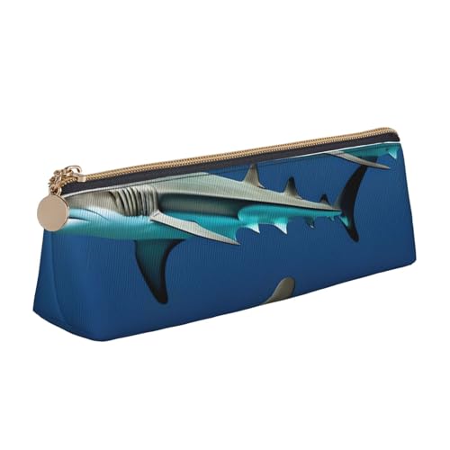 ZTPOWQA Hammerhead Federmäppchen mit Haifisch-Aufdruck, großes Fassungsvermögen, hohe Organisationstasche, Schule, Alltag ZTPOWQA Hammerhead Federmäppchen mit Haifisch-Aufdruck, großes Fassungsvermögen, hohe Organisationstasche, Schule, Alltag von ZTPOWQA