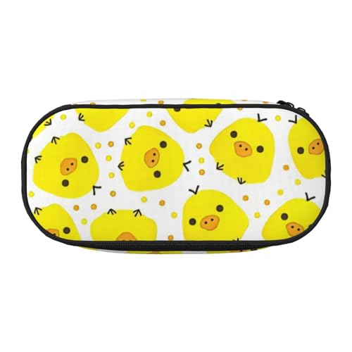 ZTPOWQA Modisches Federmäppchen, Motiv: gelbes Huhn, funktionales Federmäppchen, Schule, Reisen, Büro, Verwendung, Schwarz , Einheitsgröße, Taschen-Organizer ZTPOWQA Modisches Federmäppchen, Motiv: gelbes Huhn, funktionales Federmäppchen, Schule, Reisen, Büro, Verwendung, Schwarz , Einheitsgröße, Taschen-Organizer von ZTPOWQA