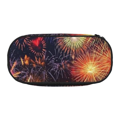 ZTPOWQA Modisches Federmäppchen mit Feuerwerks-Aufdruck, funktionales Stifteetui, Schule, Reisen, Büro, praktisch, Schwarz , Einheitsgröße, Taschen-Organizer ZTPOWQA Modisches Federmäppchen mit Feuerwerks-Aufdruck, funktionales Stifteetui, Schule, Reisen, Büro, praktisch, Schwarz , Einheitsgröße, Taschen-Organizer von ZTPOWQA