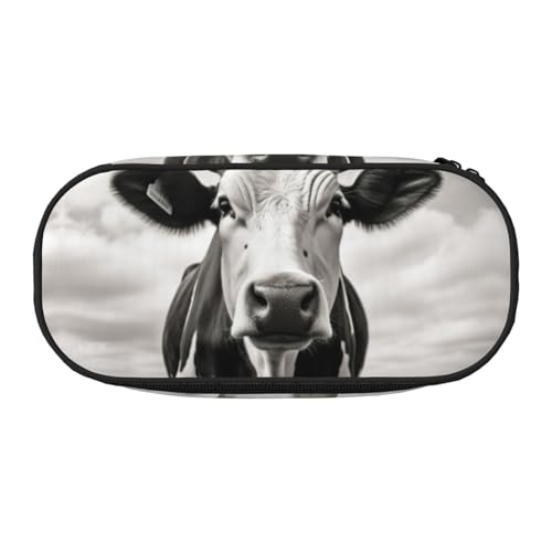 ZTPOWQA Modisches Federmäppchen mit Kuh-Aufdruck in Schwarz und Weiß, funktionales Federmäppchen, für Schule, Reisen, Büro, Schwarz , Einheitsgröße, Taschen-Organizer ZTPOWQA Modisches Federmäppchen mit Kuh-Aufdruck in Schwarz und Weiß, funktionales Federmäppchen, für Schule, Reisen, Büro, Schwarz , Einheitsgröße, Taschen-Organizer von ZTPOWQA