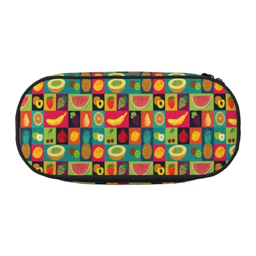 ZTPOWQA Modisches Federmäppchen mit Kunstdruck, funktionales Federmäppchen, Schule, Reisen, Büro, praktisch, Schwarz , Einheitsgröße, Taschen-Organizer von ZTPOWQA