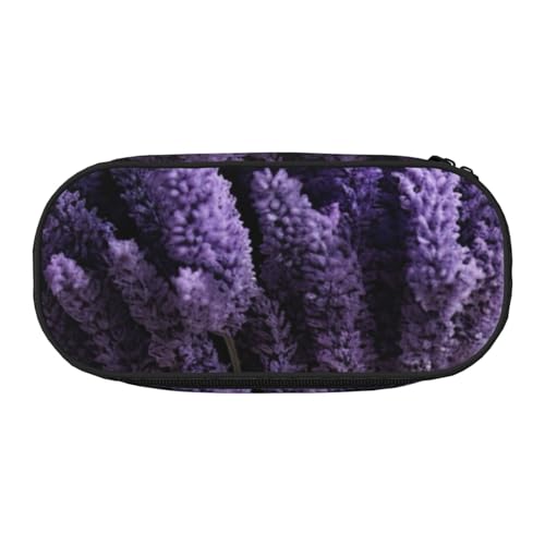 ZTPOWQA Modisches Federmäppchen mit Lavendelstrauß-Druck, funktionales Federmäppchen, Schule, Reisen, Büro, praktisch, Schwarz , Einheitsgröße, Taschen-Organizer ZTPOWQA Modisches Federmäppchen mit Lavendelstrauß-Druck, funktionales Federmäppchen, Schule, Reisen, Büro, praktisch, Schwarz , Einheitsgröße, Taschen-Organizer von ZTPOWQA