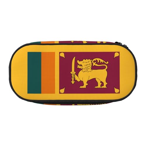 ZTPOWQA Modisches Federmäppchen mit Sri Lanka-Flagge, funktionales Federmäppchen, Schule, Reisen, Büro, praktisch, Schwarz , Einheitsgröße, Taschen-Organizer ZTPOWQA Modisches Federmäppchen mit Sri Lanka-Flagge, funktionales Federmäppchen, Schule, Reisen, Büro, praktisch, Schwarz , Einheitsgröße, Taschen-Organizer von ZTPOWQA