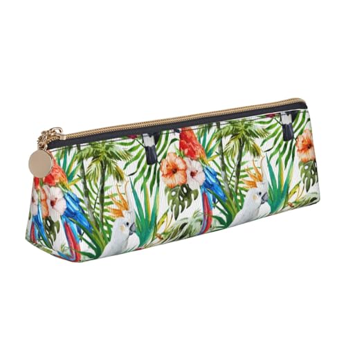 ZTPOWQA Tukane Papagei Palme Blätter Druck Teenager Federmäppchen Große Kapazität Hohe Organizer-Tasche Schule Alltag Essentials ZTPOWQA Tukane Papagei Palme Blätter Druck Teenager Federmäppchen Große Kapazität Hohe Organizer-Tasche Schule Alltag Essentials von ZTPOWQA