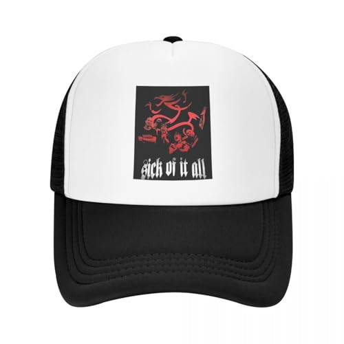 Atmungsaktiv Mesh Baseball Kappe Sporthut Best Sick of It All Baseball Cap Snapback Cap Sommermütze Bergsteigermütze Bommelmütze für Mann Frau von ZTQTQZZ