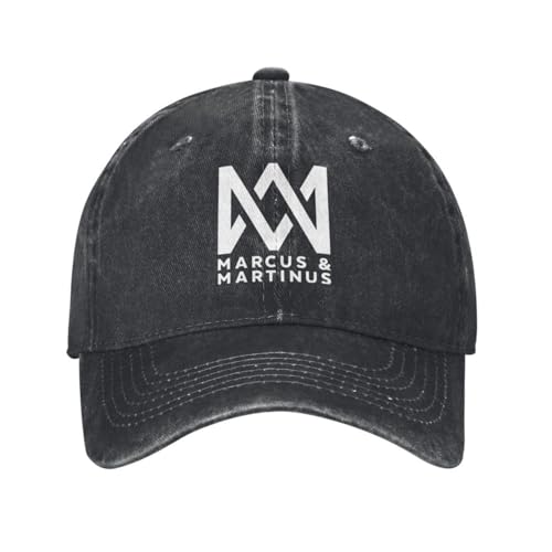 Baumwolle Vintage Washed Denim Baseballkappe Marcus Martinus Hats Hip Hop Hat Cotton Baseball Cap Custom Adjustable Trucker Hat für Männer Frauen von ZTQTQZZ