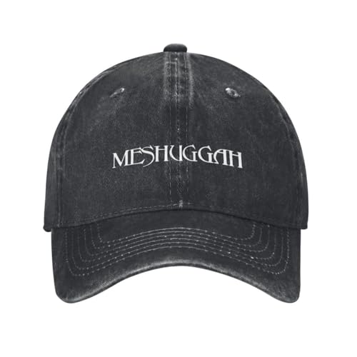 Baumwolle Vintage Washed Denim Baseballkappe Meshuggah Hats Hip Hop Hat Cotton Baseball Cap Custom Adjustable Trucker Hat für Männer Frauen von ZTQTQZZ