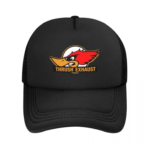 ZTQTQZZ Atmungsaktiv Mesh Baseball Kappe Sporthut Thrush Exhaust Bright RED Baseball Cap Weihnachtsmütze schwarz Damen Herren von ZTQTQZZ