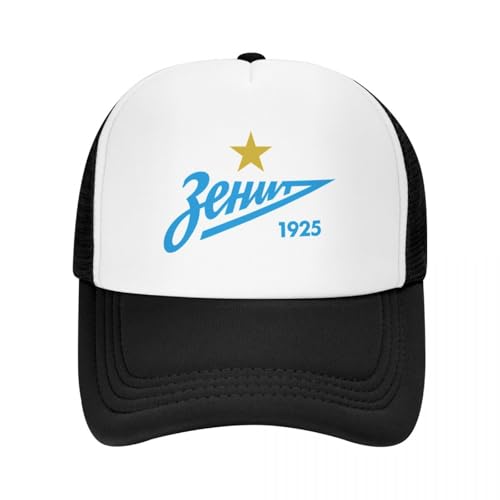 ZTQTQZZ Atmungsaktiv Mesh Baseballmütze Sporthut FC Zenit Baseball Cap modische Bommelmütze Military Cap Mann Herren Caps Damen von ZTQTQZZ
