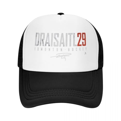 ZTQTQZZ Atmungsaktiv Mesh Baseballmütze Sporthut Leon Draisaitl Elite Signatures Baseball Cap Luxusmütze Wandermütze modische Herren Damen von ZTQTQZZ