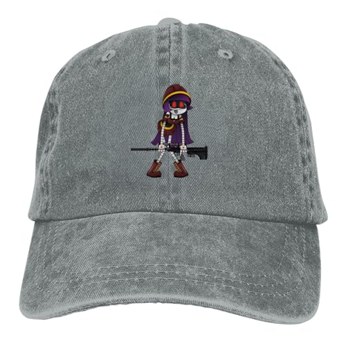 ZTQTQZZ Baumwolle Vintage Washed Denim Baseballkappe Gewaschene Herren Baseballkappe N and Uzi Doorman Trucker Snapback Cowboy Caps Dad Hat Murder Drones Golfhüte von ZTQTQZZ