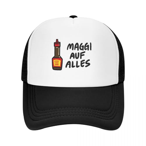 ZTQTQZZ Trucker Cap MeshCap Maggi Auf Alles (Deutsch) Baseball Cap Papa Hut Pferd Hut Herren Baseball Frauen von ZTQTQZZ