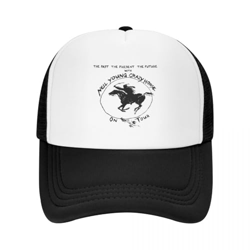 ZTQTQZZ Trucker Cap MeshCap Neil Young Art Baseball Kappe lustige Hut Trucker Cap Rugby Herren Frauen von ZTQTQZZ