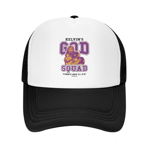 ZTQTQZZ Trucker Cap MeshCap Righteous Gemstones God Squad Baseballkappe Partyhut aus Schaumstoff Luxus-Wanderhut Pferdehut Damen Strand Herren von ZTQTQZZ